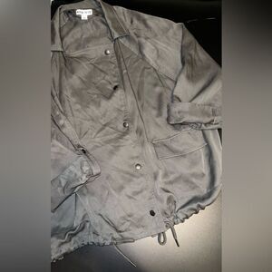 Ava & Viv Plus Size Olive Green Lyocell Lightweight Bottom Cinch Jacket Size 3X